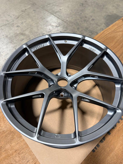 BBS FI-R Evo 20x9.5 / CL / ET44 / CB84 - (Porsche 992 Turbo S / GT3) Satin Dark Silver