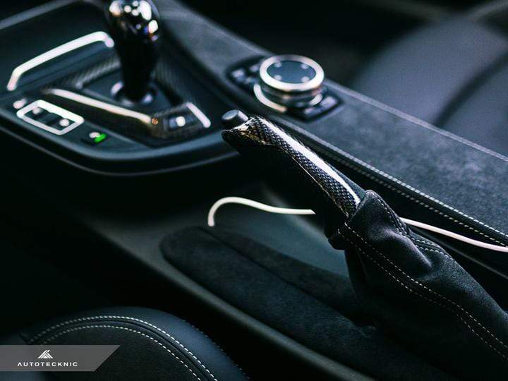 AutoTecknic Carbon Alacantara E-Brake Handle | BMW F-Chassis