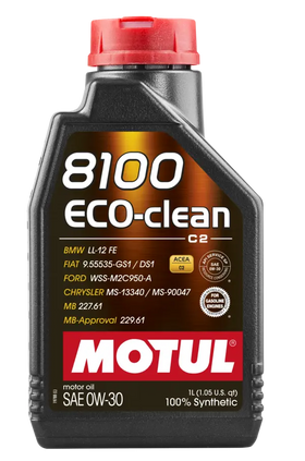 8100 ECO-CLEAN 0W30 Synthetic High Performance Engine Oil (1 LITER)