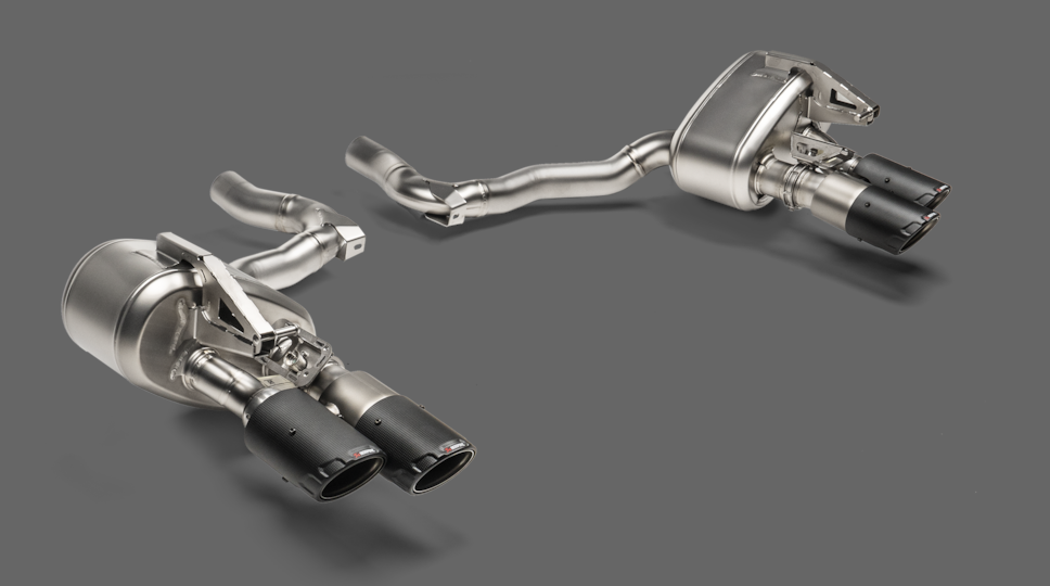 Akrapovic 2024+ Porsche Panamera Slip-On Line (Titanium) w/ Carbon Tips