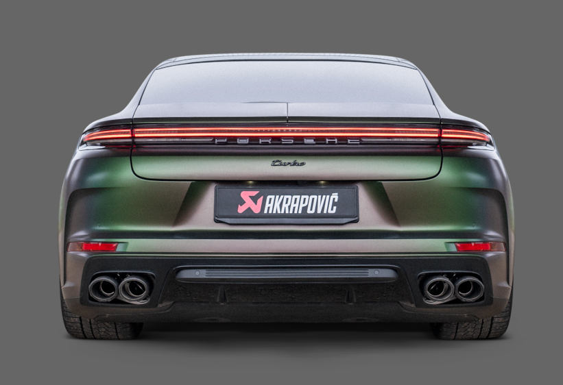 Akrapovic 2024+ Porsche Panamera Slip-On Line (Titanium) w/ Carbon Tips - 0