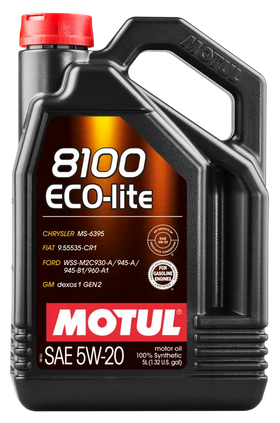8100 ECO-LITE 5W20 Synthetic High Performance Engine Oil (5 LITER)