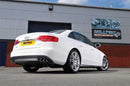 MILLTEK CAT-BACK AUDI A4 2008 2020 QUAD-OUTLET. REQUIRES S4 3.0T LOWER SPOILER A-1