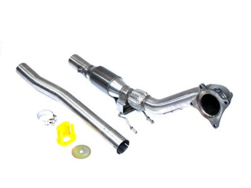 MILLTEK CAST DOWNPIPE WITH HJS HIGH FLOW SPORTS CAT AUDI A3 2008 2012 WITH HJS H