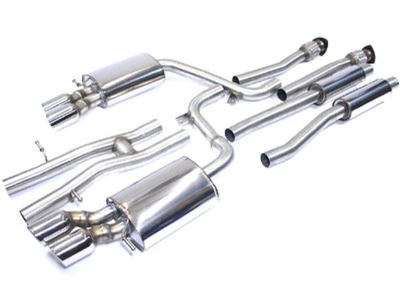 Milltek Cat Back Resonated Exhaust - S6 5.2 V10 quattro