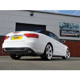 MILLTEK CAT-BACK AUDI A5 2009 2020 DUAL-OUTLET. FITS OEM DUAL OUTLET VALANCE - (