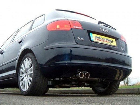 MILLTEK CAT-BACK AUDI A3 2003 2012 RESONATED (QUIETER) -- EC APPROVED