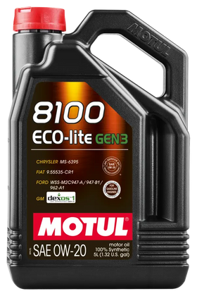 MOTUL 8100 ECO-LITE GEN3 0W-20 (5 LITER)