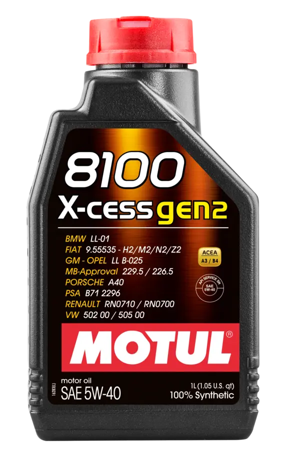 Motul 8100 X-CESS GEN2 Synthetic 5W-40 Motor Oil, 1 Liter | Park