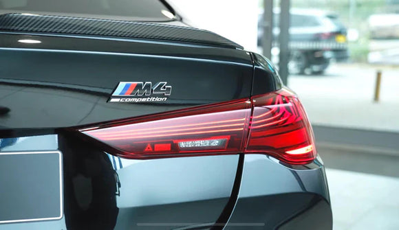 BMW G82 M4 LCI Competition Black Trunk Emblem