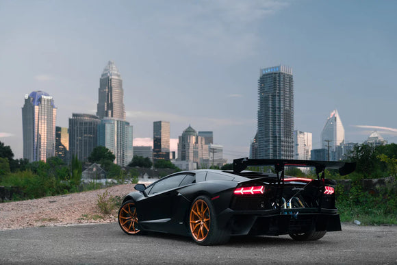 CHASIS MOUNTED CARBON APR SPOILER AND DIFFUSER - AVENTADOR