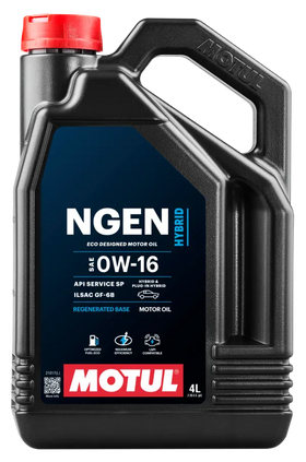 NGEN HYBRID 0W-16 (4 LITER) Hybrid Line - 100% Synthetic