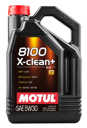 8100 X-CLEAN+ 5W-30 Engine Oil (5 Liter) - Motul 106377