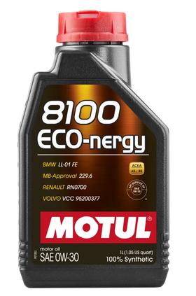 8100 ECO-NERGY 0W30 Synthetic High Performance Engine Oil (1 LITER)