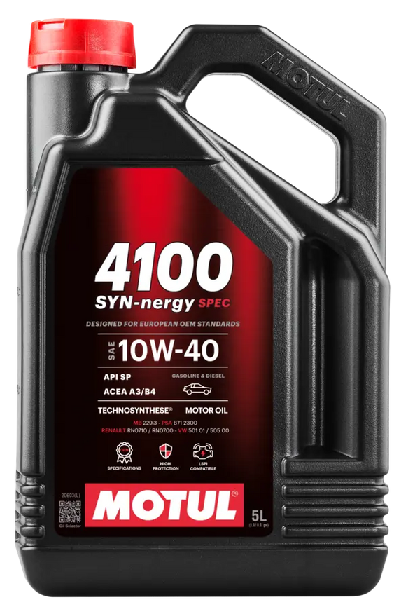 MOTUL 4100 SYN-NERGY SPEC 10W-40 5L