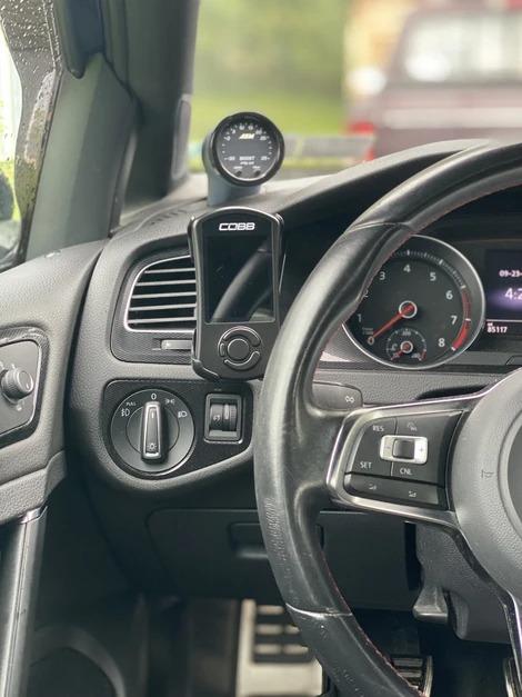 CJM Industries Left AC Vent Accessport Mount VW MK7/7.5 GTI & Golf R 2015-2020