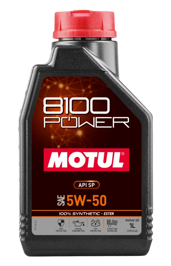 Motul 1L Synthetic Engine Oil 8100 Power 5W50