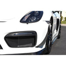 CARBON FIBER Front Bumper Canards Porsche 981 Cayman GT4 2015-16-3