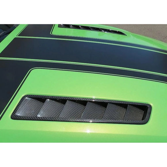 CARBON FIBER Hood Vents Ford Mustang 2013-14