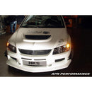 CARBON FIBER Fiber Glass EVO 9 Front Bumper w. APR Lip Incorporated Mitsubishi/E-2