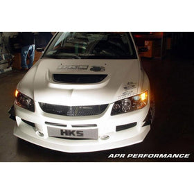 CARBON FIBER Fiber Glass EVO 9 Front Bumper w. APR Lip Incorporated Mitsubishi/E - 0