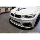 CARBON FIBER Wind Splitter With Rods BMW F80/82 M3/4 W/ M Performance Airdam 201-2