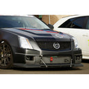 CARBON FIBER Wind Splitter With Rods Cadillac CTS-V 2008-15-3