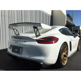 CARBON FIBER Porsche Cayman GT4 Wing Extension Kit - 0