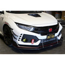 CARBON FIBER Front Bumper Canards Civic Type R FK8 2017-UP-2