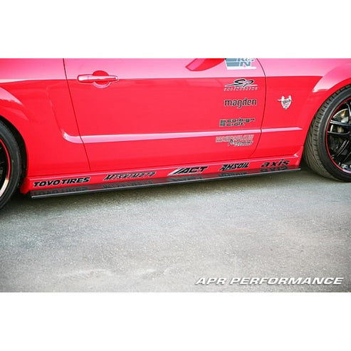 CARBON FIBER Side Rocker Extensions Mustang Ford/Mustang & GT500 2005-2009
