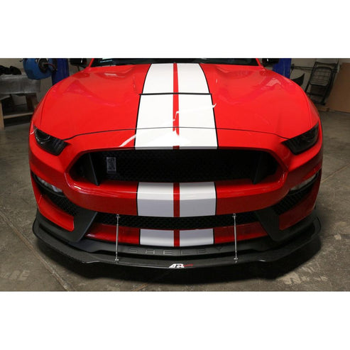 CARBON FIBER Wind Splitter With Rods Shelby Mustang GT350 2016-17 - 0