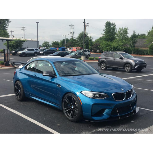 CARBON FIBER Wind Splitter With Rods BMW M2 2015-UP