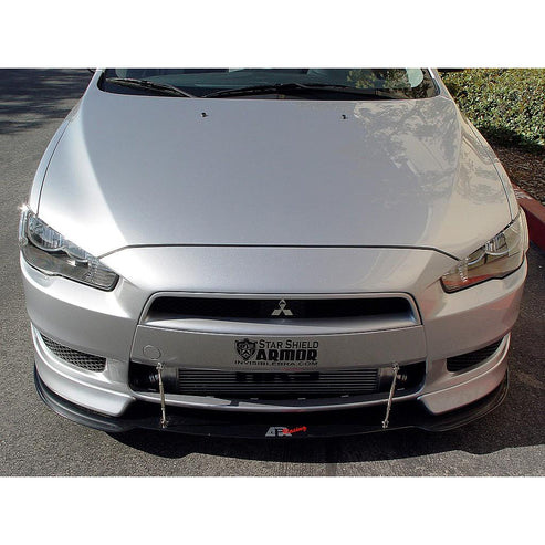 CARBON FIBER Wind Splitter With Rods Mitsubishi/Lancer 2008-12 - 0