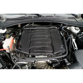 CARBON FIBER Engine Plenum Cover Camaro Chevrolet Camaro SS 2016-UP - 0