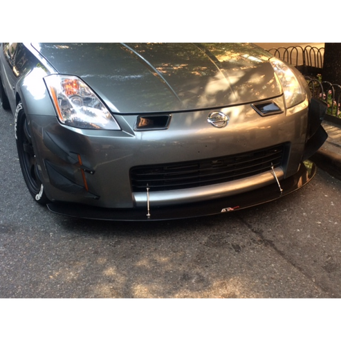 CARBON FIBER Wind Splitter With Rods Nissan/350Z 2002-2008