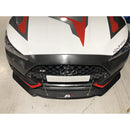 CARBON FIBER Wind Splitter With Rods Hyundai Veloster N 2019-Up-2