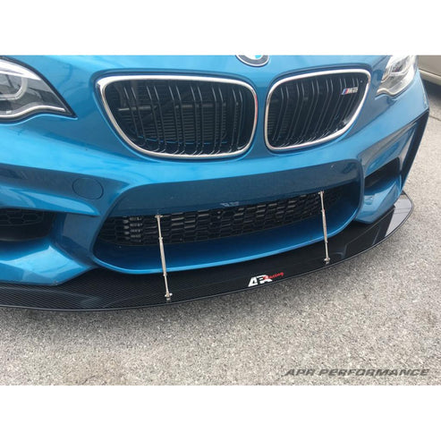 CARBON FIBER Wind Splitter With Rods BMW M2 2015-UP - 0