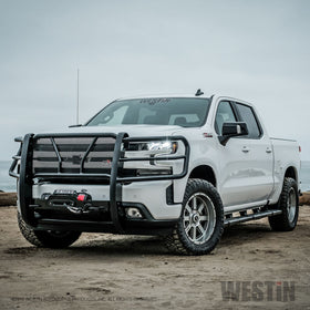 Westin 19-23 Chevrolet Silverado 1500 HDX Winch Mount Modular Grille Guard  - Blac - 0