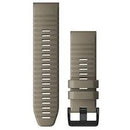 Garmin QuickFit 26 Watch Bands. Dark Sandstone Silicone-1