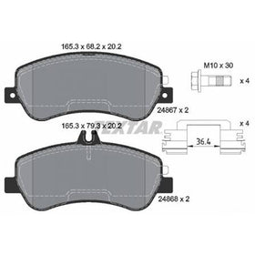 Textar OE Formulated Low Metallic Brake Pads 2486701