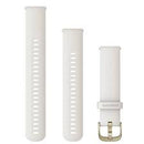 Garmin Quick Release Bands (20 mm). Ivory with Cream Gold Hardware-1