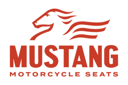 Mustang 08-21 Harley Wide Tripper FL Touring Passenger Seat w/Red Diamond Stitch - Black