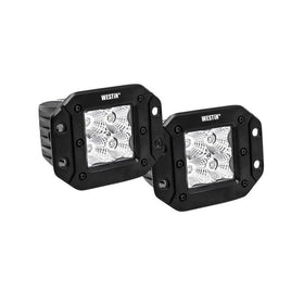Westin FM4Q 3W Osram w/mounting hardware and pigtail connectors (set of 2) - Black - 0
