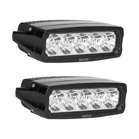 Westin Fusion5 LED Light Bar Single Row 5.5 inch Flex w/3W Epistar (Set of 2) - Black