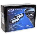 Westin Fusion5 LED Light Bar Single Row 5.5 inch Flex w/3W Epistar (Set of 2) - Black-2