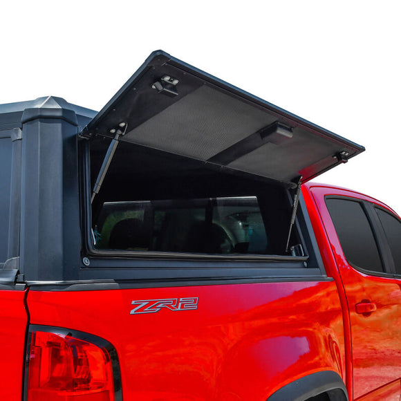 Westin 15-22 Chevrolet Colorado CC EXP Truck Cap 5ft Bed - Black - BOX 1 & BOX 2 (COMPLETE KIT)