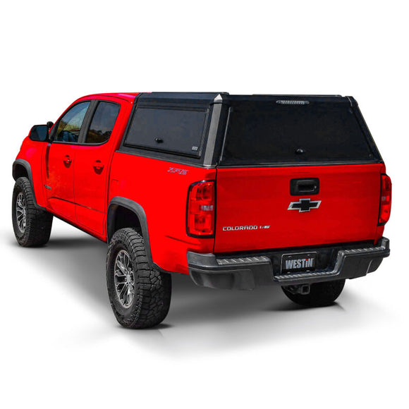 Westin 15-22 Chevrolet Colorado CC EXP Truck Cap 5ft Bed - Black - BOX 1 & BOX 2 (COMPLETE KIT)