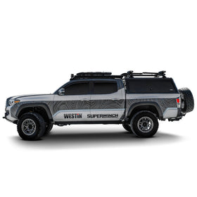 Westin 05-23 Toyota Tacoma 5.2ft. Bed EXP Truck Cap - Black (BOX 1 & BOX 2 KIT) - 0