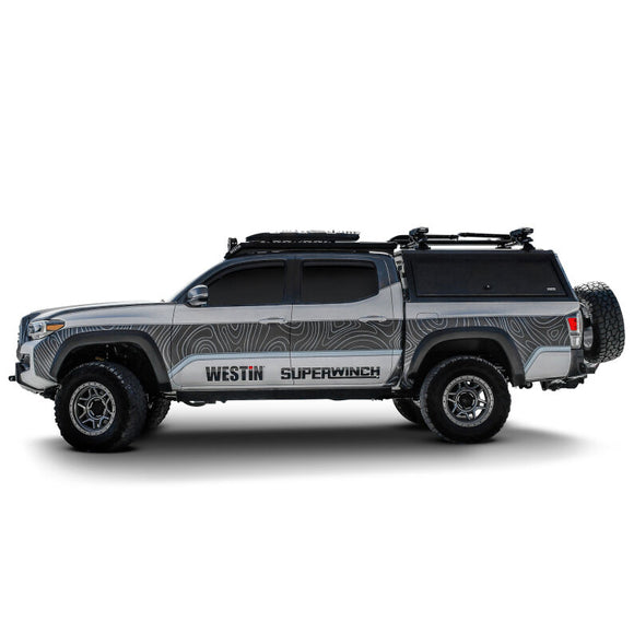 Westin 05-23 Toyota Tacoma 5.2ft. Bed EXP Truck Cap - Black (BOX 1 & BOX 2 KIT)