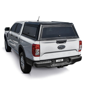 Westin 2024 Ford Ranger Crew Cab 5ft Bed EXP Truck Cap - Black - BOX 1 & BOX 2 (COMPLETE KIT) - 0